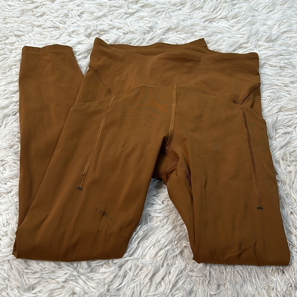 Lululemon Power Thru High-Rise Tight 25" Copper Brown